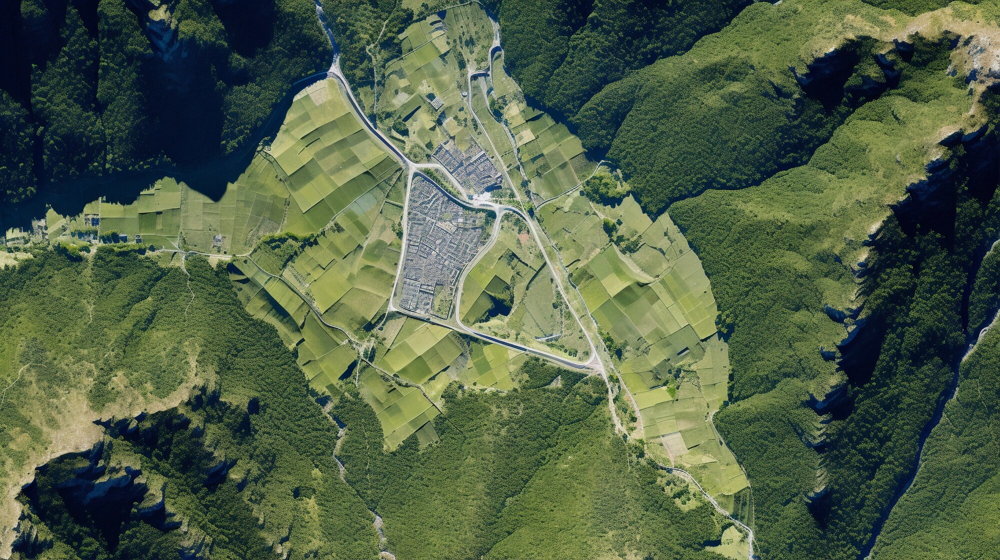 top view beautiful natural landscape 23 2150788172